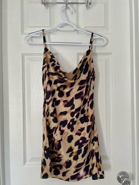Fashion Nova Leopard Print Slip Dress